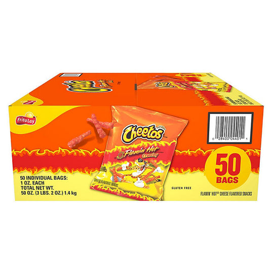 Cheetos Flamin' Hot Crunchy Snacks (1 oz., 50 ct.)