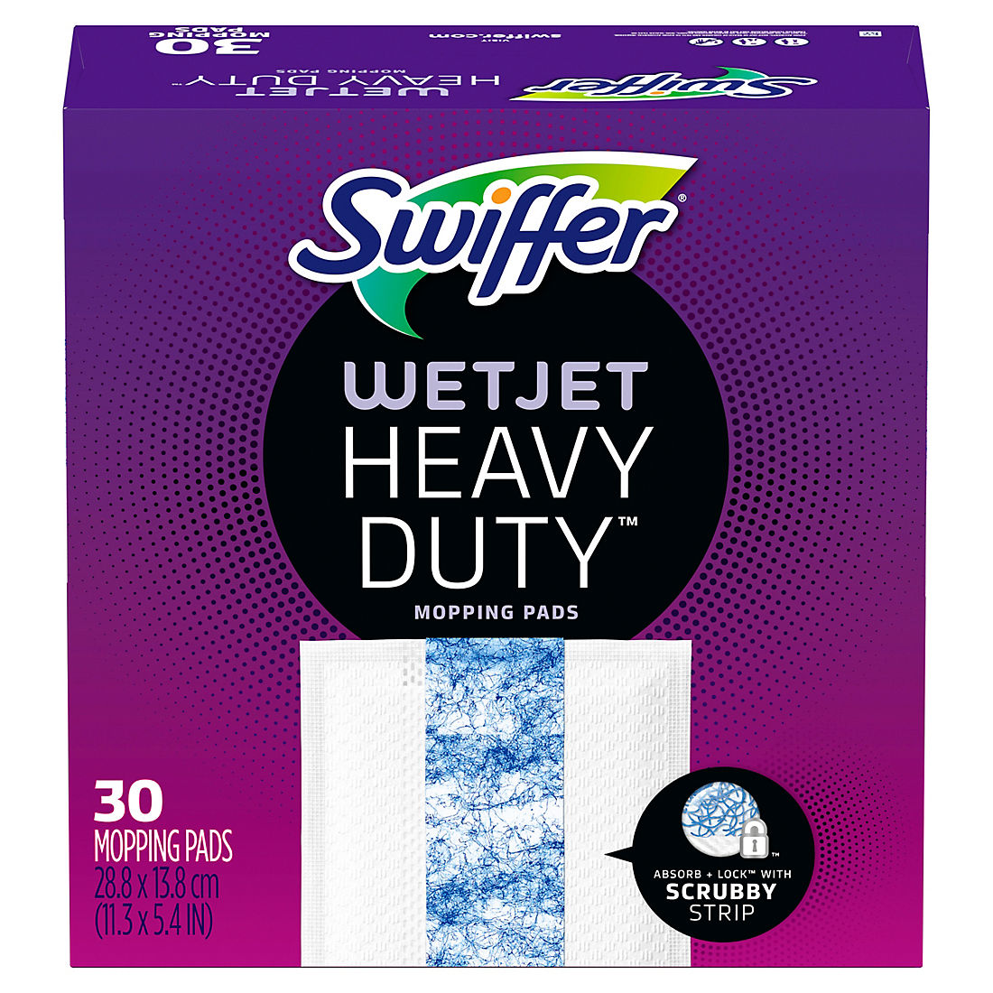 Swiffer WetJet Hardwood Floor Spray Mop Pad Refill Extra Power, 30 ct.