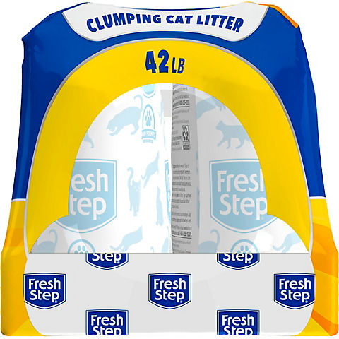 Fresh Step Triple Action Scented Scoopable Cat Litter, 42 lbs.