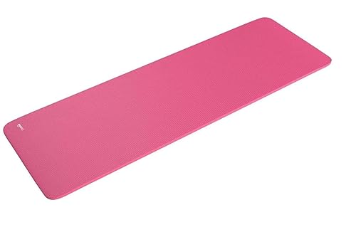 Amazon Basics Extra Thick Exercise Yoga Gym Floor Mat with Carrying Strap, Cyan, 74 x 24 x .5 Inches