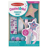 Melissa & Doug Created By Me! Paint & Decorate Your Own Wooden Princess Wand Craft Kit, Pink - Great For Rainy Days, Toys For Kids Ages 4+