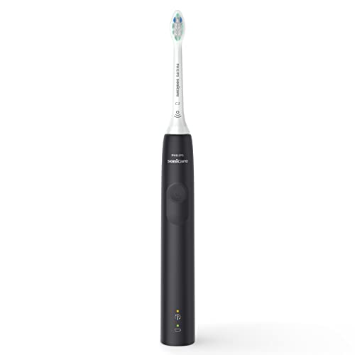 PHILIPS Sonicare 4100 Power Toothbrush, Rechargeable Electric Toothbrush with Pressure Sensor, Deep Pink HX3681/26