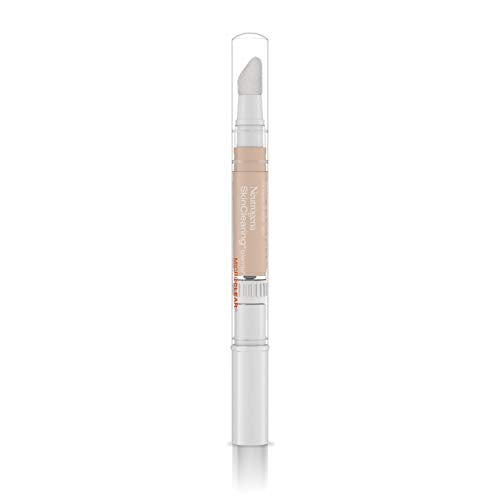 Neutrogena SkinClearing Blemish Concealer Face Makeup with Salicylic Acid Acne Medicine, Non-Comedogenic and Oil-Free Concealer Helps Cover, Treat & Prevent Breakouts, Light 10,.05 oz