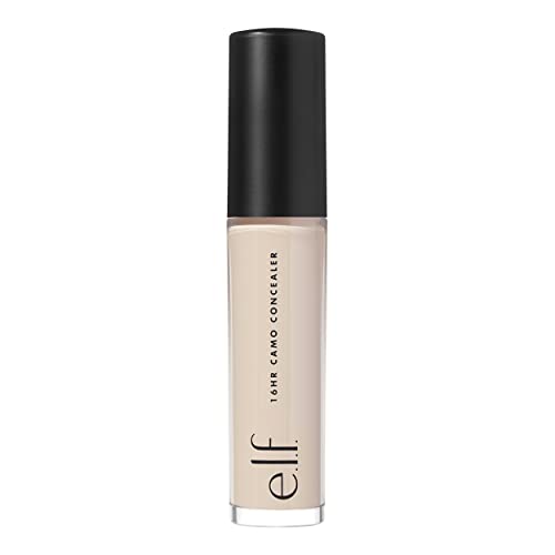 e.l.f., Hydrating Camo Concealer, Lightweight, Full Coverage, Long Lasting, Conceals, Corrects, Covers, Hydrates, Highlights, Deep Chestnut, Satin Finish, 25 Shades, All-Day Wear, 0.20 Fl Oz