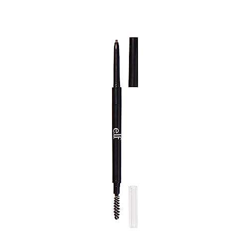 e.l.f., Ultra Precise Brow Pencil, Creamy, Micro-Slim, Precise, Defines, Creates Full, Natural-Looking Brows, Tames and Combs Brow Hair, Taupe, 0.002 Oz