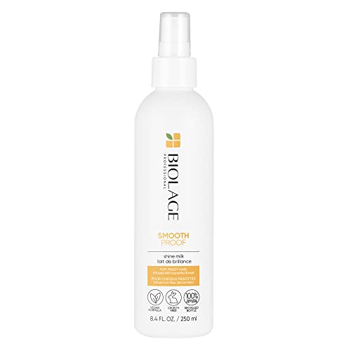 Biolage Styling Smooth Shine Milk | Lightweight Mist That Smooths Hair & Controls Frizz | For All Hair Types | Paraben-Free | Vegan |8.5 fl. oz. | 8.45 Fl. Oz