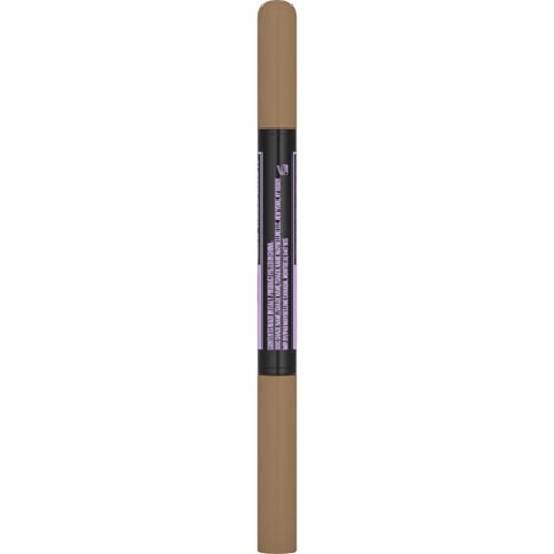 Maybelline New York Express Brow 2-In-1 Pencil and Powder Eyebrow Makeup, Medium Brown, 1 Count