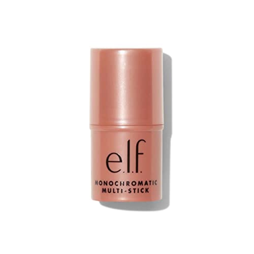 e.l.f. Monochromatic Multi Stick, Luxuriously Creamy & Blendable Color, For Eyes, Lips & Cheeks, Glowing Mango, 0.155 Oz (4.4g)