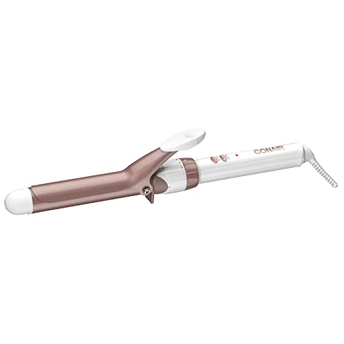 Conair Double Ceramic 1 1/4-Inch Curling Iron, 1 ¼ inch barrel produces loose curls – for use on medium and long hair