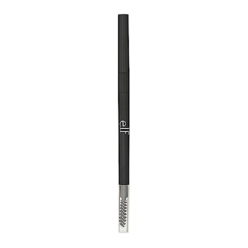 e.l.f., Ultra Precise Brow Pencil, Creamy, Micro-Slim, Precise, Defines, Creates Full, Natural-Looking Brows, Tames and Combs Brow Hair, Taupe, 0.002 Oz