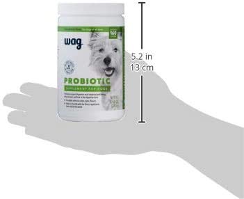 Amazon Brand - Wag Probiotic Supplement Chews for Dogs, Natural Duck Flavor, 90 count