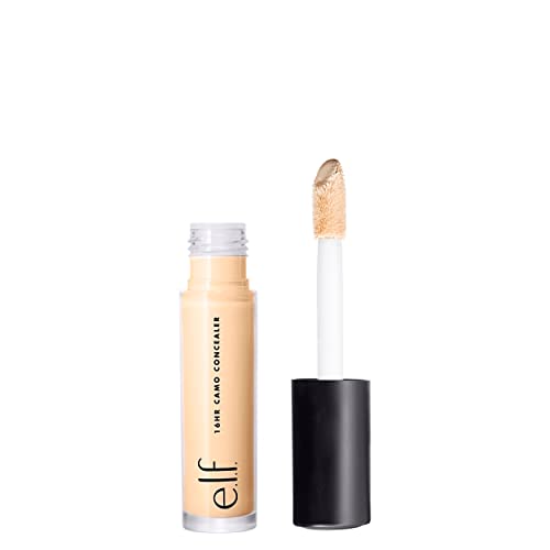 e.l.f., Hydrating Camo Concealer, Lightweight, Full Coverage, Long Lasting, Conceals, Corrects, Covers, Hydrates, Highlights, Deep Chestnut, Satin Finish, 25 Shades, All-Day Wear, 0.20 Fl Oz