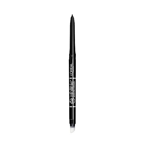 L'Oreal Paris Makeup Infallible Never Fail Original Mechanical Pencil Eyeliner with Built in Sharpener, Black Brown, 2 Count