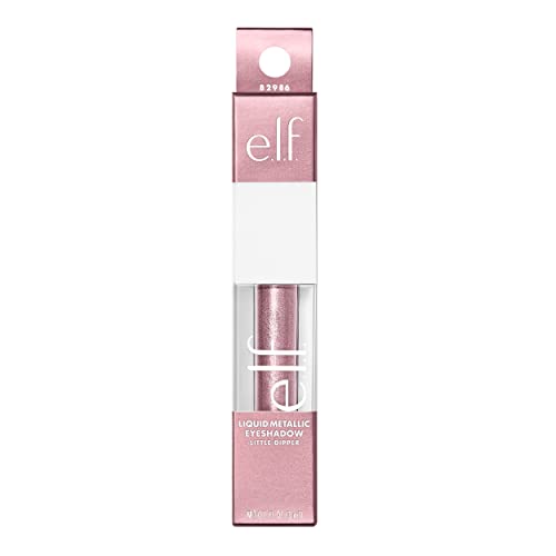 e.l.f. Liquid Metallic Eyeshadow, Gel Formula, High-Impact Multi-Dimensional Finish, One-Swipe Coverage, Little Dipper, 0.1 Fl Oz (3mL)