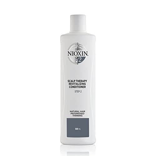 Nioxin System 2 Scalp Therapy Conditioner with Peppermint Oil, Treats Dry Scalp, Provides Moisture Control & Balance, For Natural Hair with Progressed Thinning, 16.9 fl oz