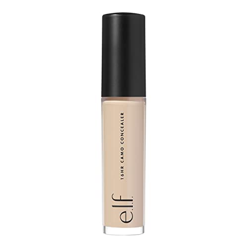 e.l.f., Hydrating Camo Concealer, Lightweight, Full Coverage, Long Lasting, Conceals, Corrects, Covers, Hydrates, Highlights, Deep Chestnut, Satin Finish, 25 Shades, All-Day Wear, 0.20 Fl Oz