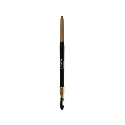 Revlon Eyebrow Pencil, Colorstay Eye Makeup with Eyebrow Spoolie, Waterproof, Longwearing Angled Precision Tip, 220 Dark Brown, 0.01 Oz