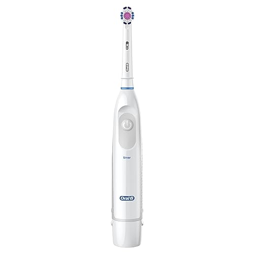 Oral-B Pro 100 3D White, Battery Powered Electric Toothbrush, White