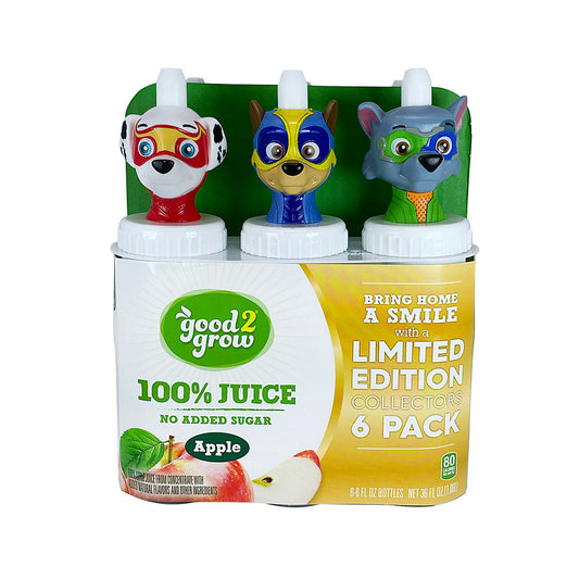 good2grow 100% Apple Juice Collectors Pack, 6 pk./6 oz.