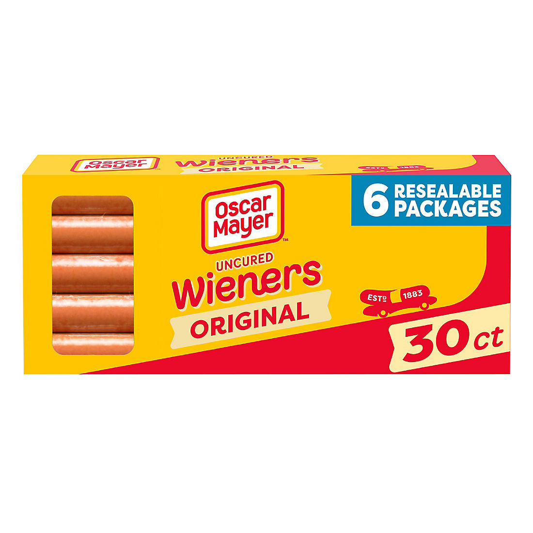 Oscar Mayer Classic Uncured Wieners Hot Dogs, 30 ct.
