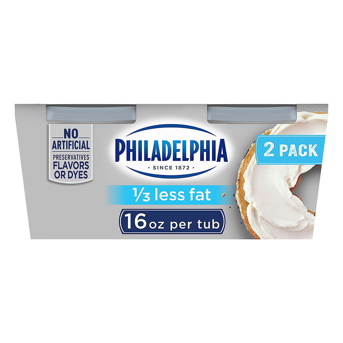 Philadelphia Reduced Fat Cream Cheese Spread, 2 pk./16 oz.
