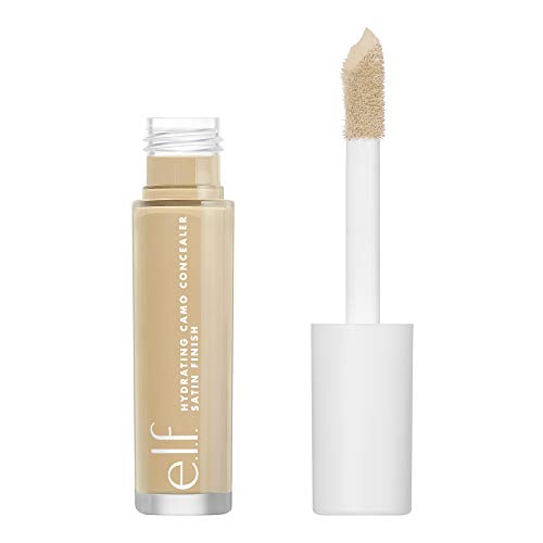 e.l.f., Hydrating Camo Concealer, Lightweight, Full Coverage, Long Lasting, Conceals, Corrects, Covers, Hydrates, Highlights, Deep Chestnut, Satin Finish, 25 Shades, All-Day Wear, 0.20 Fl Oz