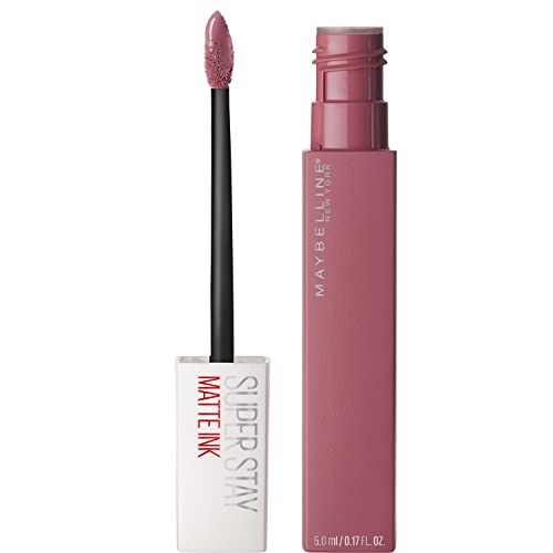 Maybelline New York Super Stay Matte Ink Liquid Lipstick Makeup, Long Lasting High Impact Color, Up to 16H Wear, Exhilarator, Ruby Red, 1 Count