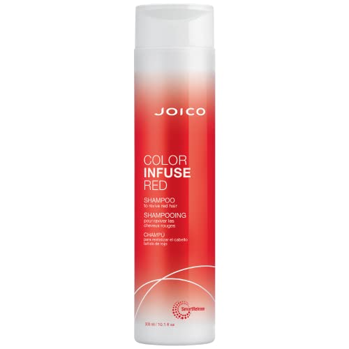 Joico Color Infuse Red Shampoo | For Red Hair | Instantly Refresh Red Tones | Boost Color Vibrancy & Shine | Protect Against Harmful UV Damage | With Rosehip Oil & Green Tea Extract | 10.1 Fl Oz