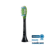 Philips Sonicare Genuine W3 Premium White Replacement Toothbrush Heads, 2 Brush Heads, Black, HX9062/95