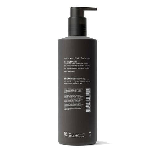 Bevel All Day Body Lotion for Men with Shea Butter and Argan Oil, Lightweight Formula Softens and Smoothes Skin, 16 Oz