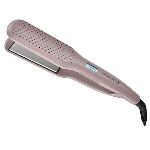 Remington Wet2Straight Hair Straightener / Flat Iron, 450°F Salon High Heat, 1 3/4 Inch plates, Mauve