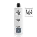 Nioxin System 2 Scalp Cleansing Shampoo with Peppermint Oil, Treats Dry and Sensitive Scalp, Dandruff Relief and Anti-Hair Breakage, For Natural Hair with Progressed Thinning, 10.1 fl oz