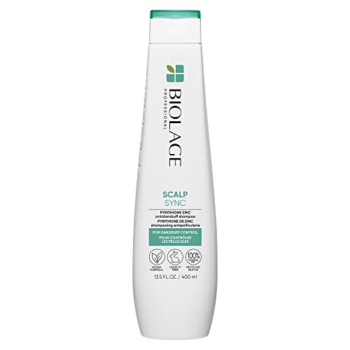 Biolage Scalp Sync Anti-Dandruff Shampoo | Targets Dandruff, Controls The Appearance of Flakes & Relieves Scalp Irritation | Paraben Free | For Dandruff Control | Vegan | Salon Shampoo | 13.5 Fl. Oz