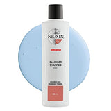 Nioxin System 4 Scalp Cleansing Shampoo with Peppermint Oil, Treats Dry and Sensitive Scalp, Dandruff Relief and Anti-Hair Breakage, For Color Treated Hair with Progressed Thinning, 16.9 fl oz