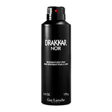 PARFUMS GUY LAROCHE Drakkar Noir - Original Vintage Fragrance Mist Blend For Men - Fresh, Classic Men’s Evening Scent - Long Lasting Amber Fougere Aroma With Spicy And Citrus Notes - 6 Oz Body Spray