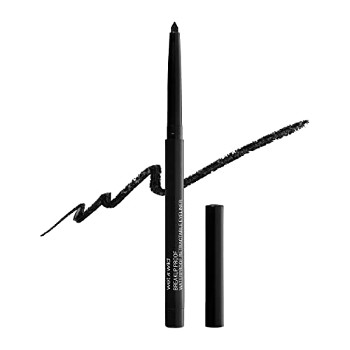 wet n wild Mega Last Breakup Proof Liquid Waterproof Eyeliner, Black, Quick Drying Retractable Gel Eyeliner, Smudge Resistant, Long Lasting 16 Hour Wear, Ultra Fine Brush Tip Pen