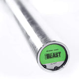 Cap Barbell THE BEAST Olympic Bar | For Weightlifting and Power Lifting, THE BEAST - Black/Chrome, No Center Knurl, 7 Olympic, (OBIS-86B) New Version