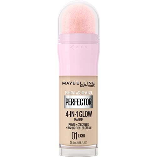 Maybelline New York Instant Age Rewind Instant Perfector 4-In-1 Glow Makeup, Light/Medium