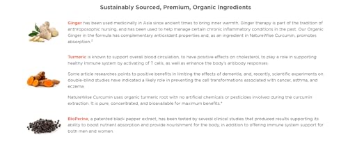 NatureWise Curcumin Turmeric 2250mg | 95% Curcuminoids & BioPerine Black Pepper Extract | Advanced Absorption for Joint Support [2 Month Supply - 180 Count]