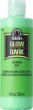 FolkArt glow in the dark paint, 8 oz, Green 8 Fl Oz