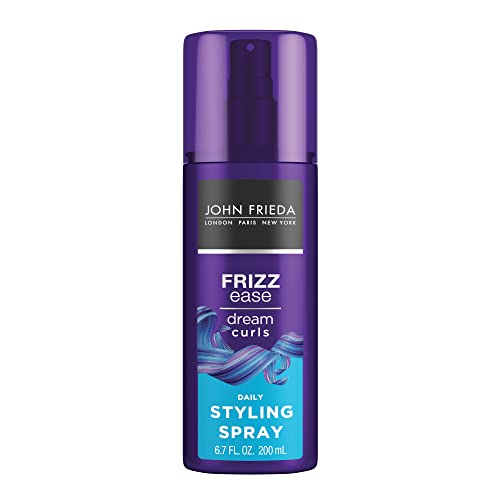 John Frieda Anti Frizz, Frizz Ease Dream Curls Daily Styling Spray for Curly Hair, Magnesium-enriched Formula, Revitalizes Natural Curls, 6.7 Ounce