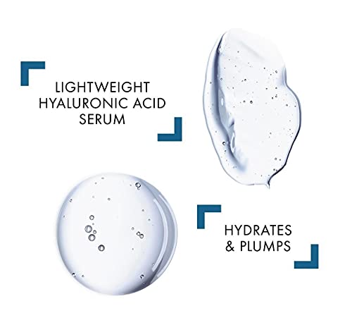 Vichy Hydrating Hyaluronic Acid Serum, Mineral 89 Serum and Daily Face Moisturizer Skin Booster with Natural Origin Hyaluronic Acid, Hydrates and Strengthens Sensitive Skin, 75mL