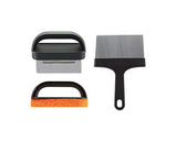 Blackstone 5463 Cleaning Tool Kit (8 Pieces) BBQ Grill Flat Top Indoor/Outdoor Accessories-1 Stainless Steel Griddle Scraper, 3 Scouring Pads, 2 Pumice Stone with Handle, Black, Orange, Silver