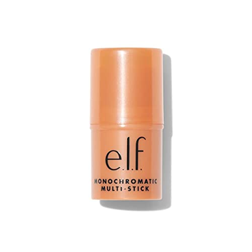 e.l.f. Monochromatic Multi Stick, Luxuriously Creamy & Blendable Color, For Eyes, Lips & Cheeks, Glowing Mango, 0.155 Oz (4.4g)