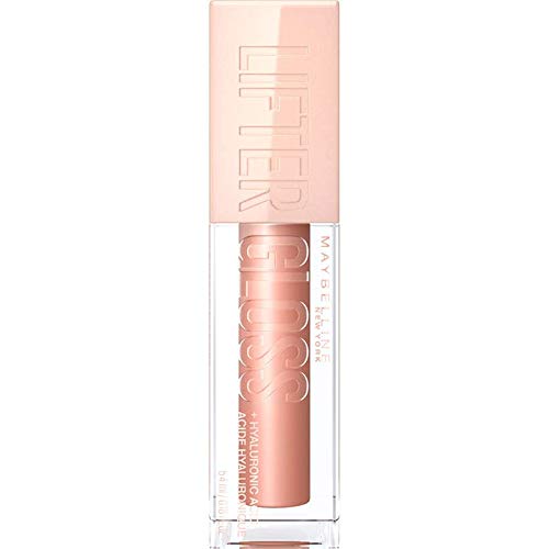 Maybelline New York Lifter Gloss, Hydrating Lip Gloss with Hyaluronic Acid, High Shine for Plumper Looking Lips, Opal, Pink Neutral, 0.18 Ounce