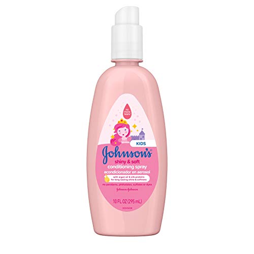 Johnson's Baby Shiny Soft TearFree Kids' Shampoo with Argan Oil Silk Proteins Paraben Sulfate DyeFree Formula Hypoallergenic Gentle for Toddler's Hair, 13.6 Fl Oz