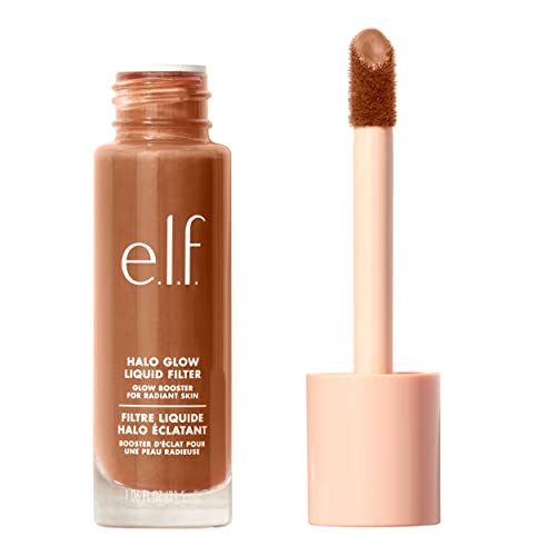 e.l.f. Halo Glow Liquid Filter, Complexion Booster For A Glowing, Soft-Focus Look, Infused With Hyaluronic Acid, Vegan & Cruelty-Free, 5 Medium/Tan