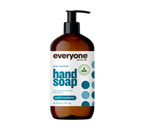 Everyone Liquid Hand Soap, 12.75 Ounce (Pack of 3), Lavender and Coconut, Plant-Based Cleanser with Pure Essential Oils