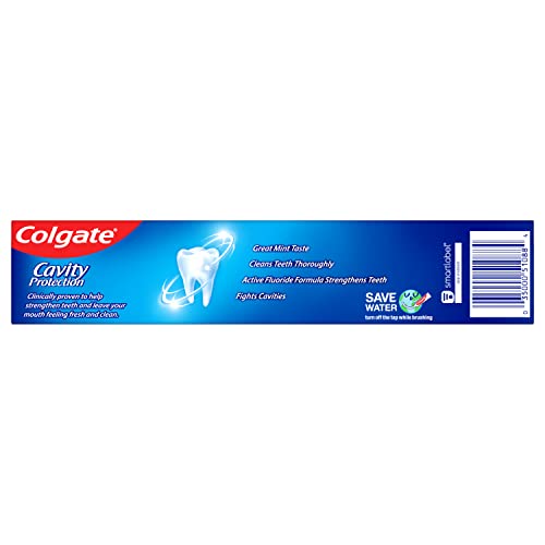 Colgate Cavity Protection Toothpaste with Fluoride, Great Regular Flavor, 6 Ounce (Pack of 6)