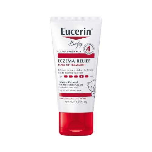 Eucerin Baby Eczema Relief Flare-Up Treatment, Baby Eczema Cream with Colloidal Oatmeal, 2 Oz Tube